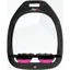 Flex-On Green Composite Flat Stirrups Black/Black/Pink Ultra Grip